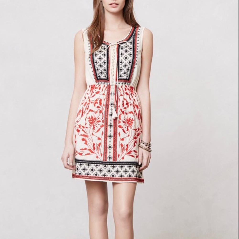 Anthropologie SB by Sachin+Babi Embroidered Dress